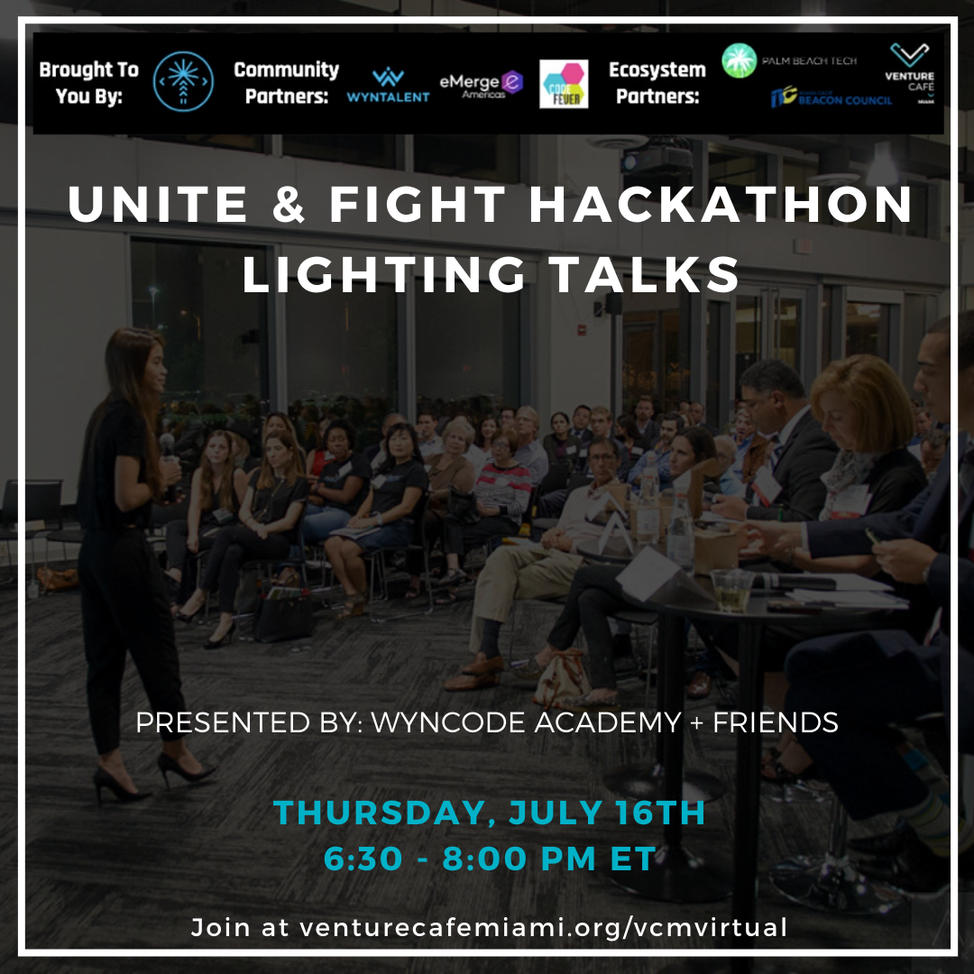 Momentum305's tweet photo. Tonight's lightning talks will feature Black leaders from our community as well as those seeking to share their experience of what it means to be Black. Featuring @yeswecaines, @ValenciaGunder, Kevin Michaels and Leigh-Ann Buchanan. Join us at 6:30pm on #VCMVirtual. https://t.co/rIHcPoAEt8