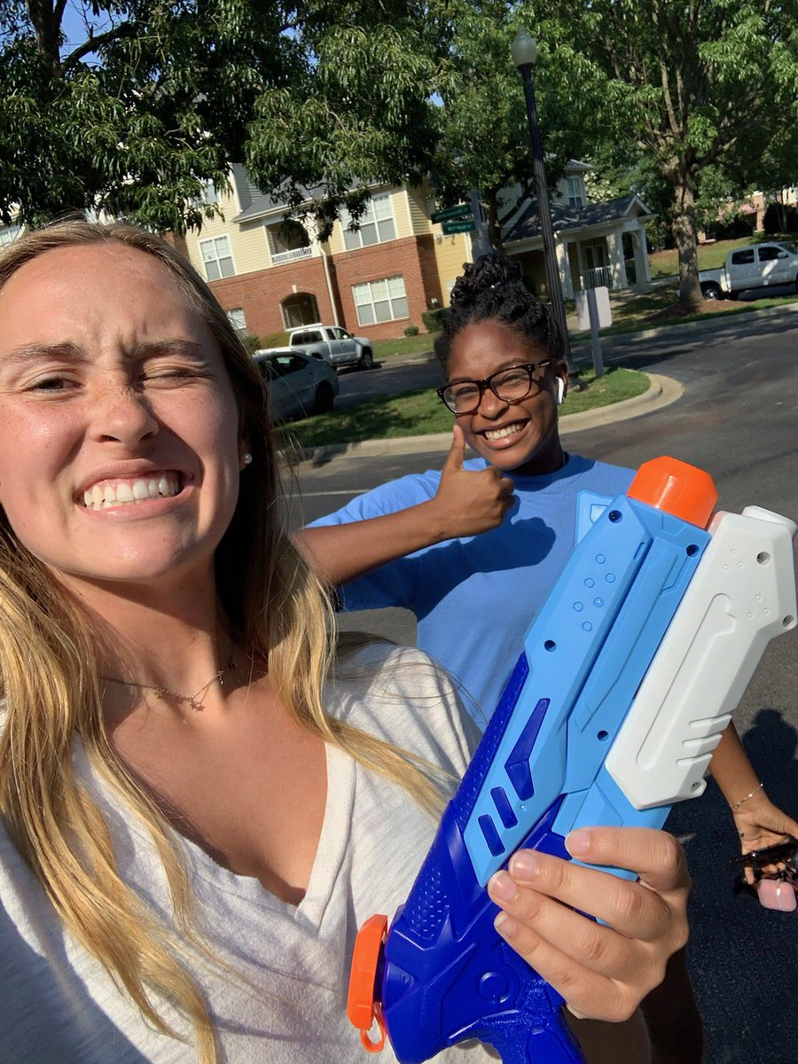 gunshosesafhs's tweet photo. 5:00 PM: Tyler Petlick surprises Ive Jones and eliminates her at the pool @afhswaterwars #clutch #surpriseattack #bigtimeplay Kill Count: 3 https://t.co/tEPMzHj2mV