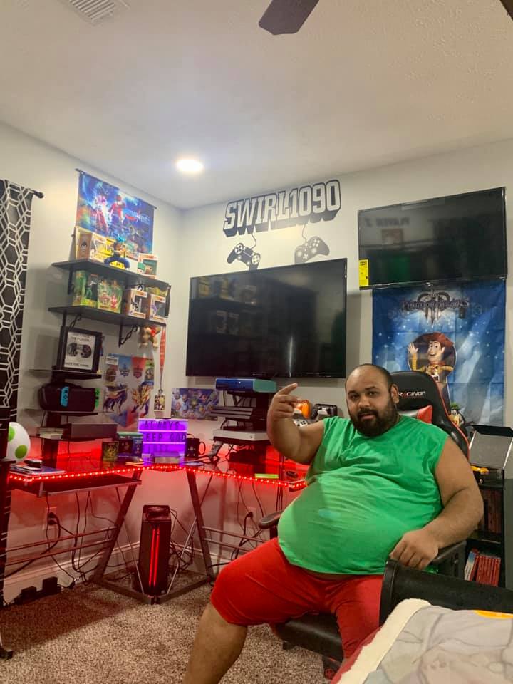 SwIrL1090's tweet photo. So i got the best wife ever! Yesterday was our anniversary and this is what i walk into! Aint she the best!? New gaming setup for my channel! Yall come check out the channel!!!

#marriagegoals #GamingSetup #mywifeisbetterthanyours #SwIrL1090 #AlwaysKeepGODFirst #AKG1 https://t.co/tsGmVF5ivU