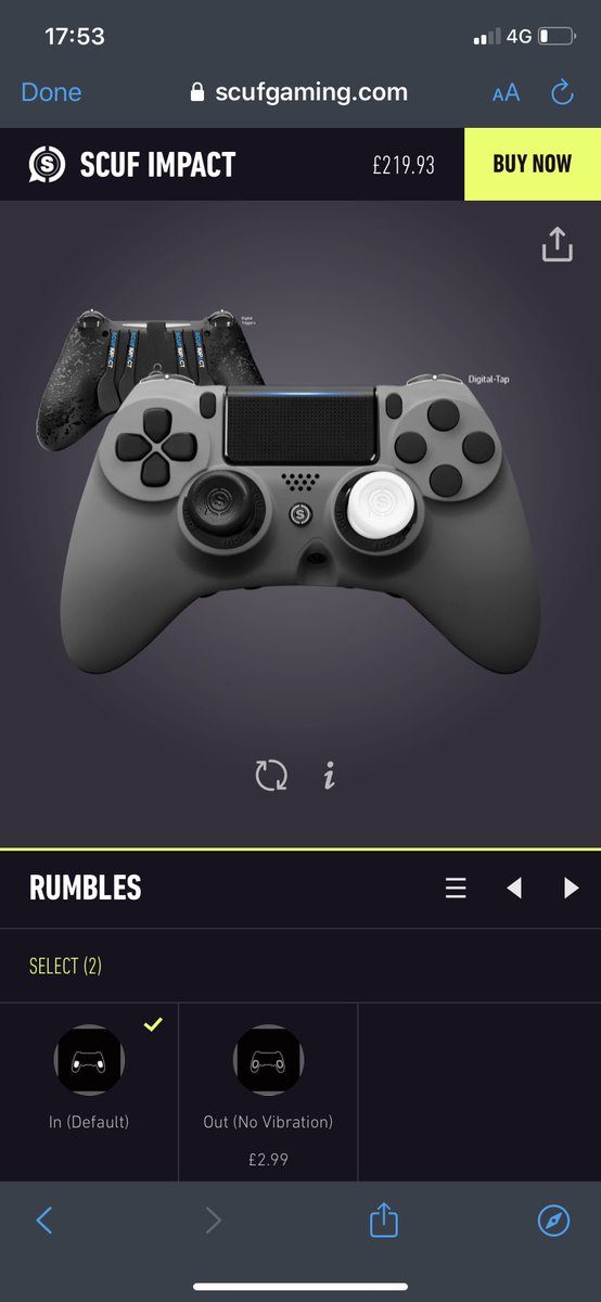 f0wler_'s tweet photo. @Vikkstar123 @ScufGaming simple pad for a simple guy. nice and clean with black and white joysticks. keep slaying Vikk ✌️ https://t.co/W4zyFlewm3