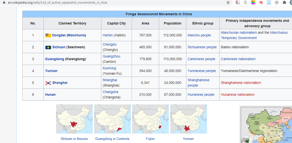 mountsunlit's tweet photo. So Proud of US!
China get out of our land, Liberty belongs to all freedom-loving people.
Soon we will appear into the "List of significant secessionist movements in China", not only this "fringe secessionist movements" list.
#FreeBasuria
https://t.co/FFythLwXpO https://t.co/q9isvvkQGh