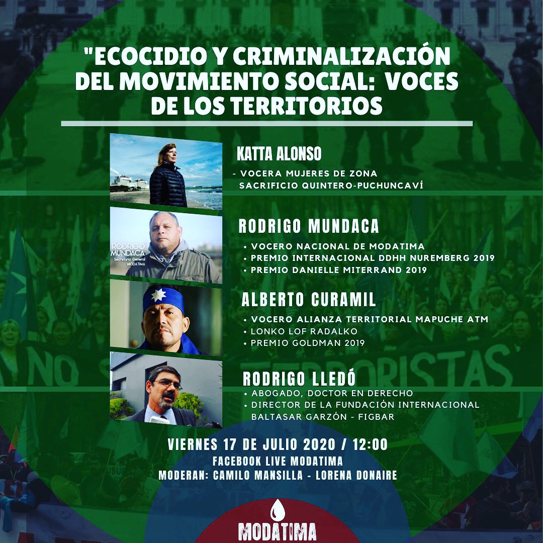 MujeresModatima's tweet photo. Acompáñanos este viernes a las 12 horas en un nuevo Live de Modatima. Estaremos junto a la Vocera de @MUZOSARE Katta Alonso, Vocero @PuLofMapuXawvn Alberto Curamil, Director de @fibgar_ Rodrigo Lledó y @rmunda Vocero de @modatima_cl https://t.co/VaAx0JgpOe