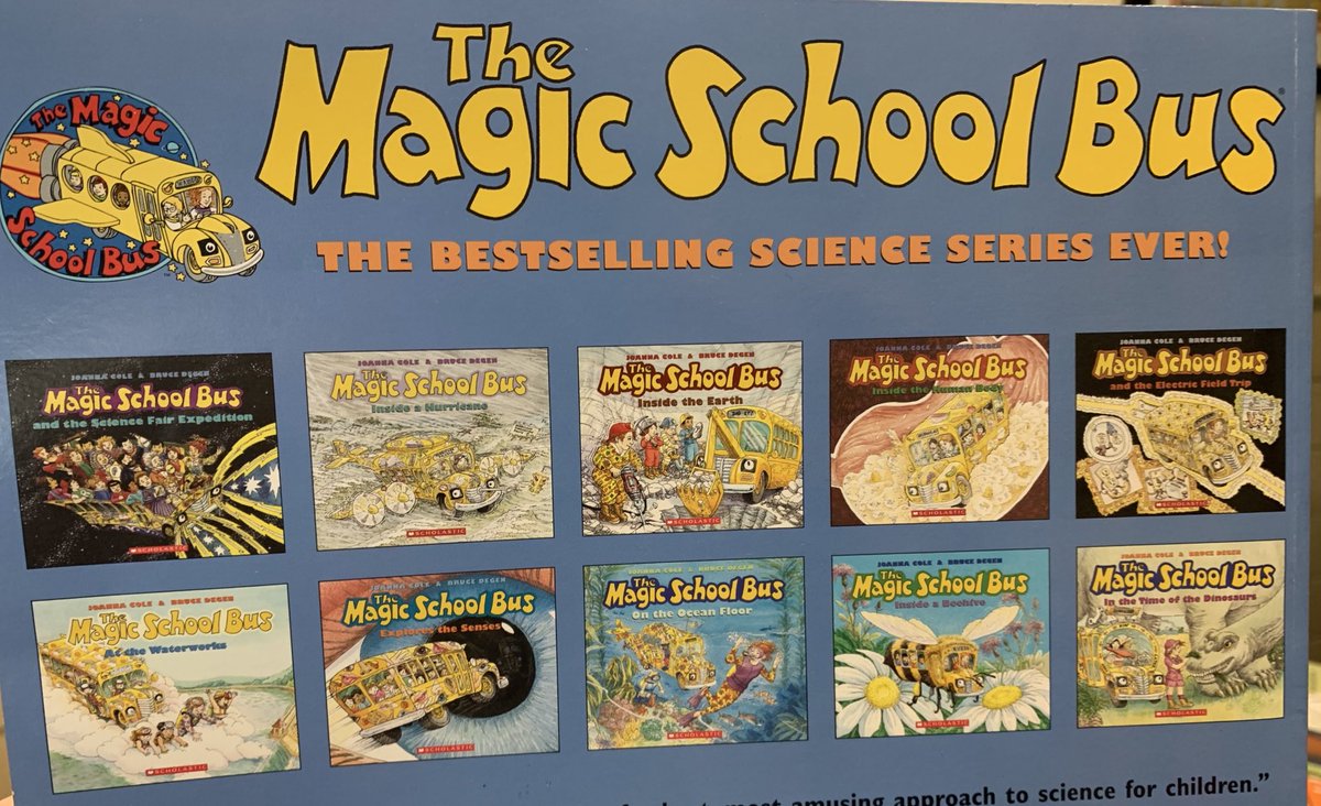 missyfanshaw's tweet photo. Book(s) of the day 🚌 RIP @MagicSchoolBus RIP Joanna Cole-Thanks for making learning science and reading non-fiction exciting for kids! @BCPS_ELA #readthroughsummer📚 https://t.co/Z14DNpYRAb