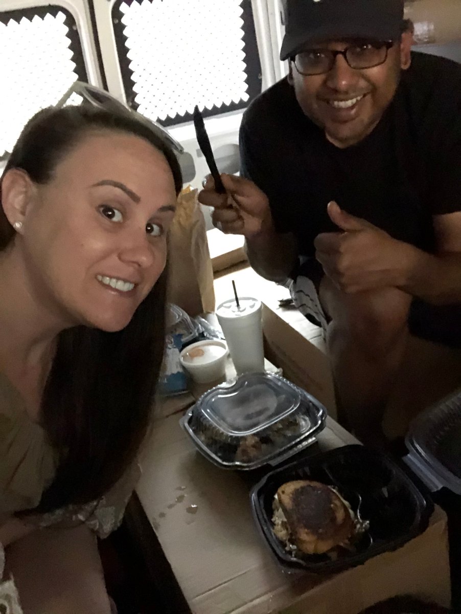 RVersity's tweet photo. We didn't let #CoVid stop us from driving to #MountainBrook just for a taste of the #AlabamaCollardMelt @bobbycarlstable This #Sandwich is #LifeChanging even if we're doing it #VanLife style!
#Truth At #BobbyCarlsTable ALL of the food is AMAZING!
#QuarantineDiaries https://t.co/owWT4O4IHD