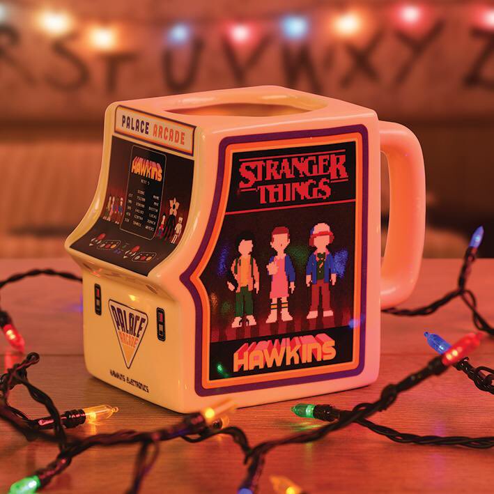 bethnbunn's tweet photo. Stranger Things Official Palace Arcade Mugs in stock https://t.co/BH4jOjQCDJ #StrangerThings #strangerthingsgifts #geekmerch #strangerthingsmug https://t.co/dlGcAU6pWK