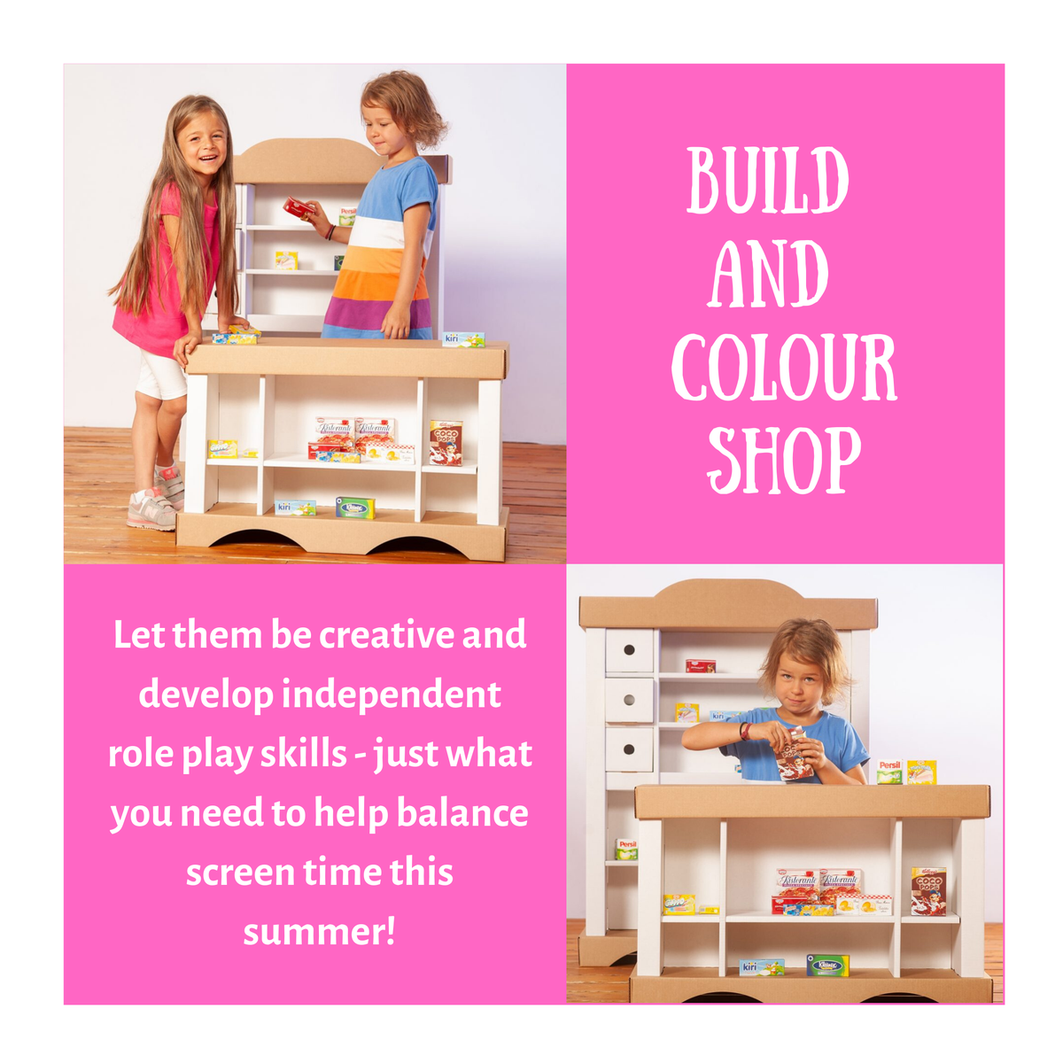 Little_Active's tweet image. If you want a #screenfreeactivity this summer and get them being creative, then our fabulous build and colour cardboard shop is perfect - paint and colour followed by hours of role play fun! Checkout our full Build and Colour Range ----&amp;gt;buff.ly/2WGYRSn