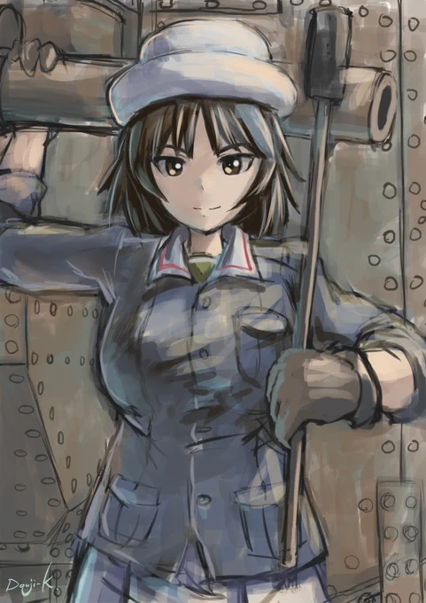 #ガルパン版深夜のお絵描き60分一本勝負
#ガルパン版深夜のお絵描き60分一本勝負_20200716
お題「ムラカミ」
作業動画 https://t.co/B2XpHi4aY4 