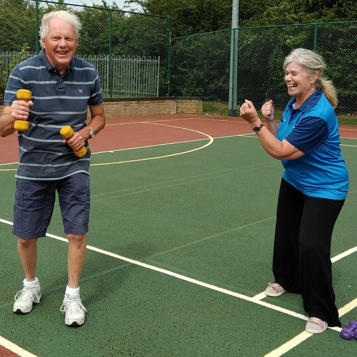 How have you been keeping active over the past few months? John has been having a great time joining in with our outdoor RightStart classes led by Jackie! 
#outdoorexercise #oneleisure #keepingactive