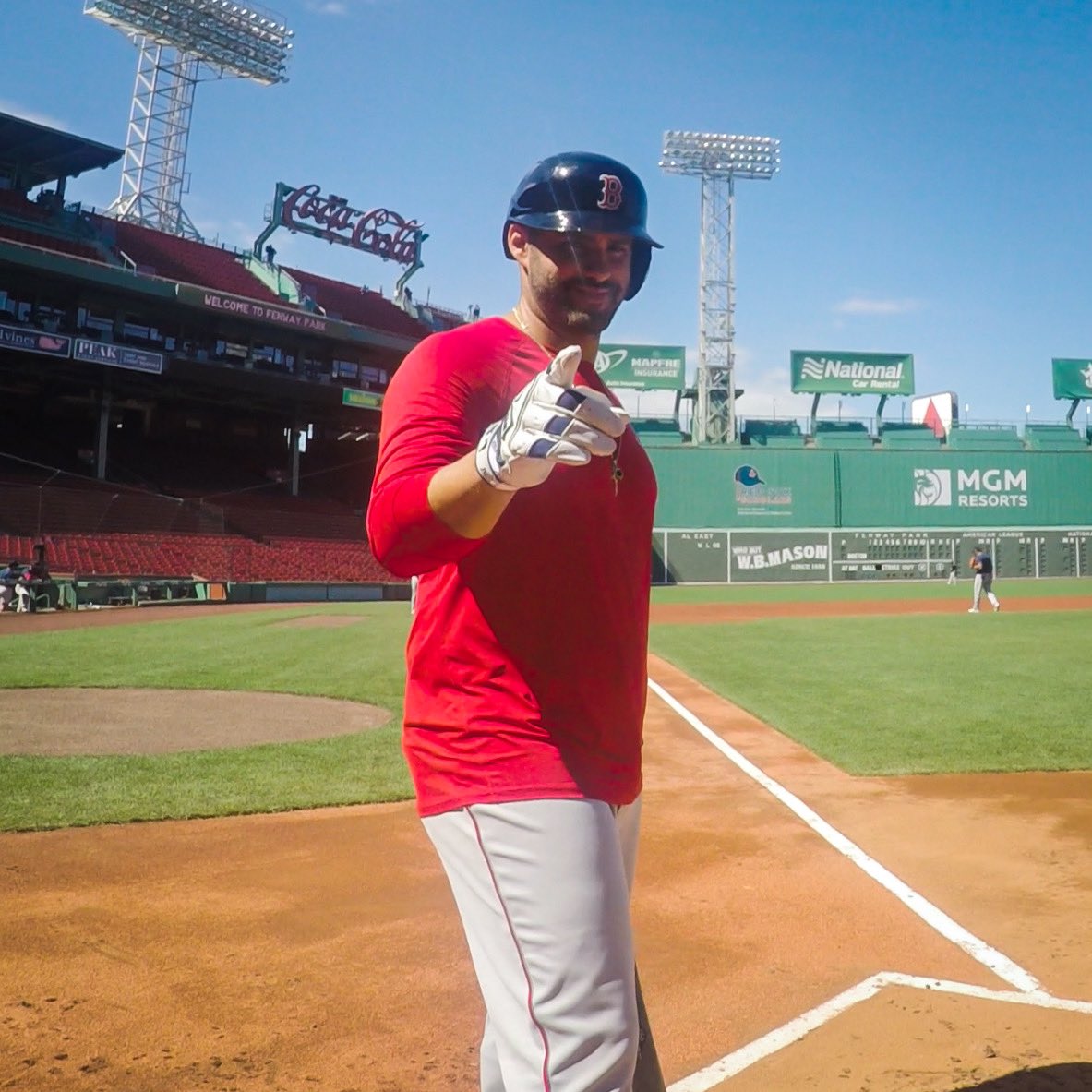 RedSox's tweet photo. The world as @Christian_7_7_ sees it:
#CatcherCam https://t.co/qgDHaVgwtY