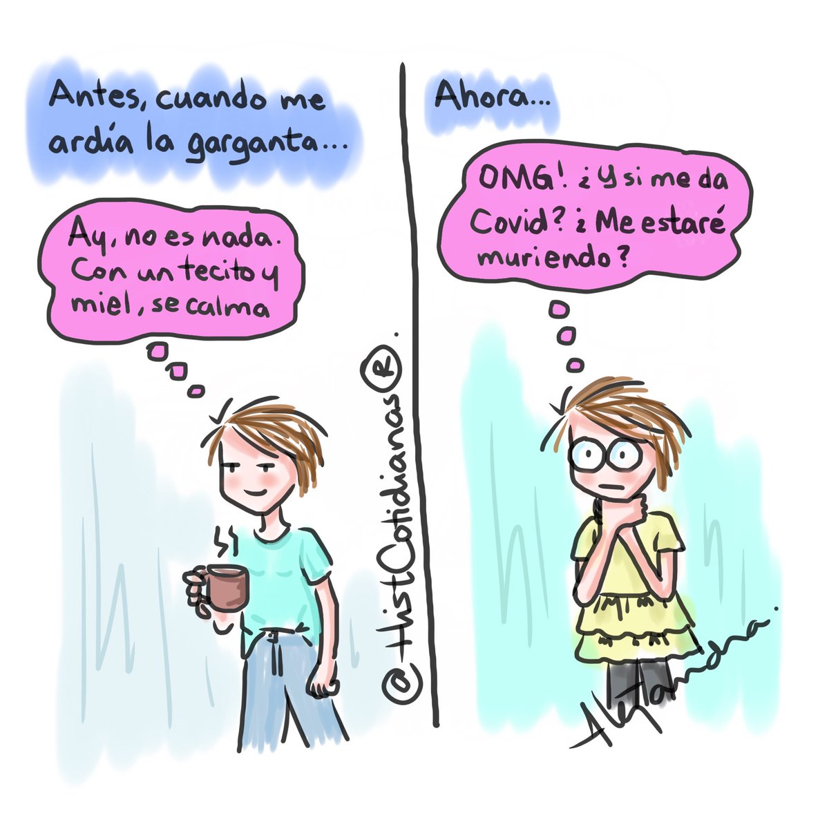HistCotidianas's tweet photo. Antes, cuando me ardía la garganta... https://t.co/aBbC2U4Jnq