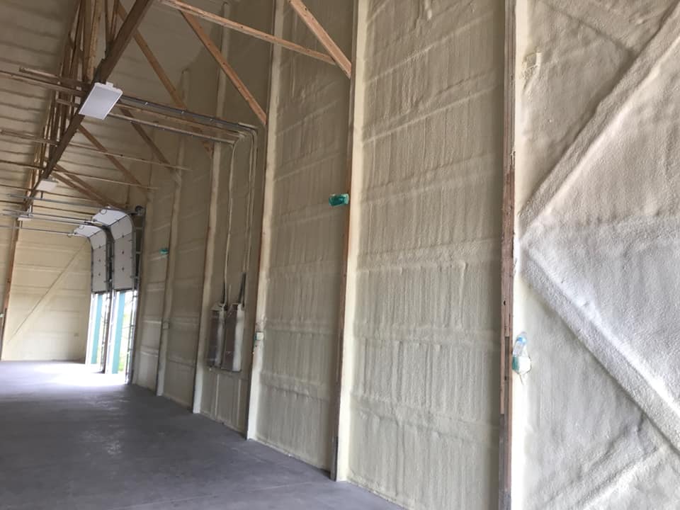 NCFI's tweet photo. Purefoam Insulation! Beautiful work as always. 💪 🇺🇸  Our SPF insulation offers versatility since it can conform to odd shapes and configurations, and all of our products are compliant with building codes, too. #NCFI #Purefoam #insulation #sprayfoam #SPF https://t.co/tOEEVsRtzV