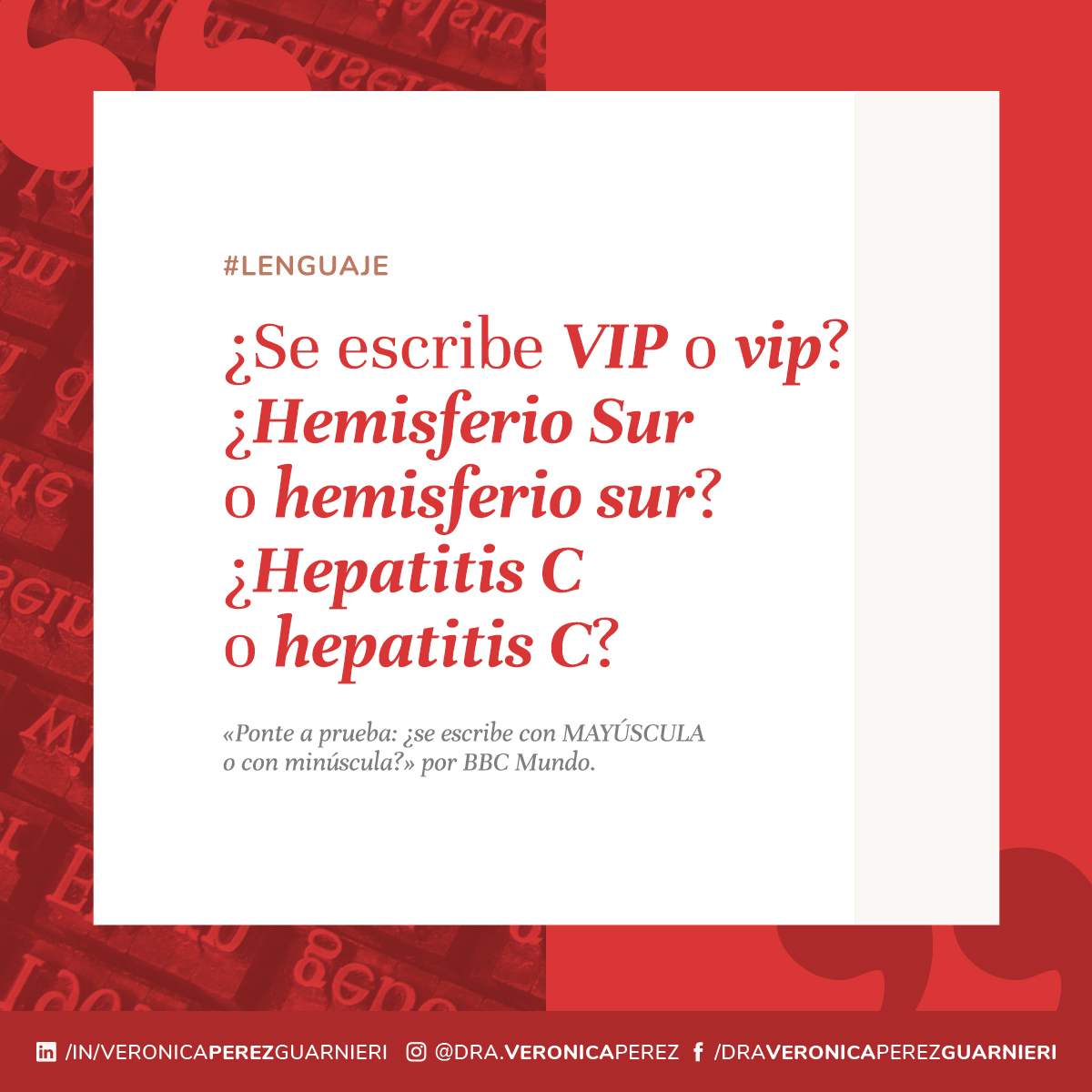 VeroGuarnieri's tweet photo. 🔤 [#Lenguaje] «Ponte a prueba: ¿se escribe con MAYÚSCULA o con minúscula?» por BBC Mundo 👉 https://t.co/ECeaU30n54
--
#1nt #xl8 #languages #1ntevents #xl8events #terps #increasedparticipation #professionalservices  #RemoteInterpreting #DSI #idiomas #español #quiz #RAE #juego https://t.co/JPJ3HIspxB