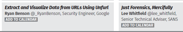 jaysaspo's tweet photo. OK, how do I clone myself so I can listen to the @_RyanBenson & @lee_whitfield talks at the same time?
#DFIRSummit #DontMakeMeChoose #BribesAccepted https://t.co/1xAxnC6zkb