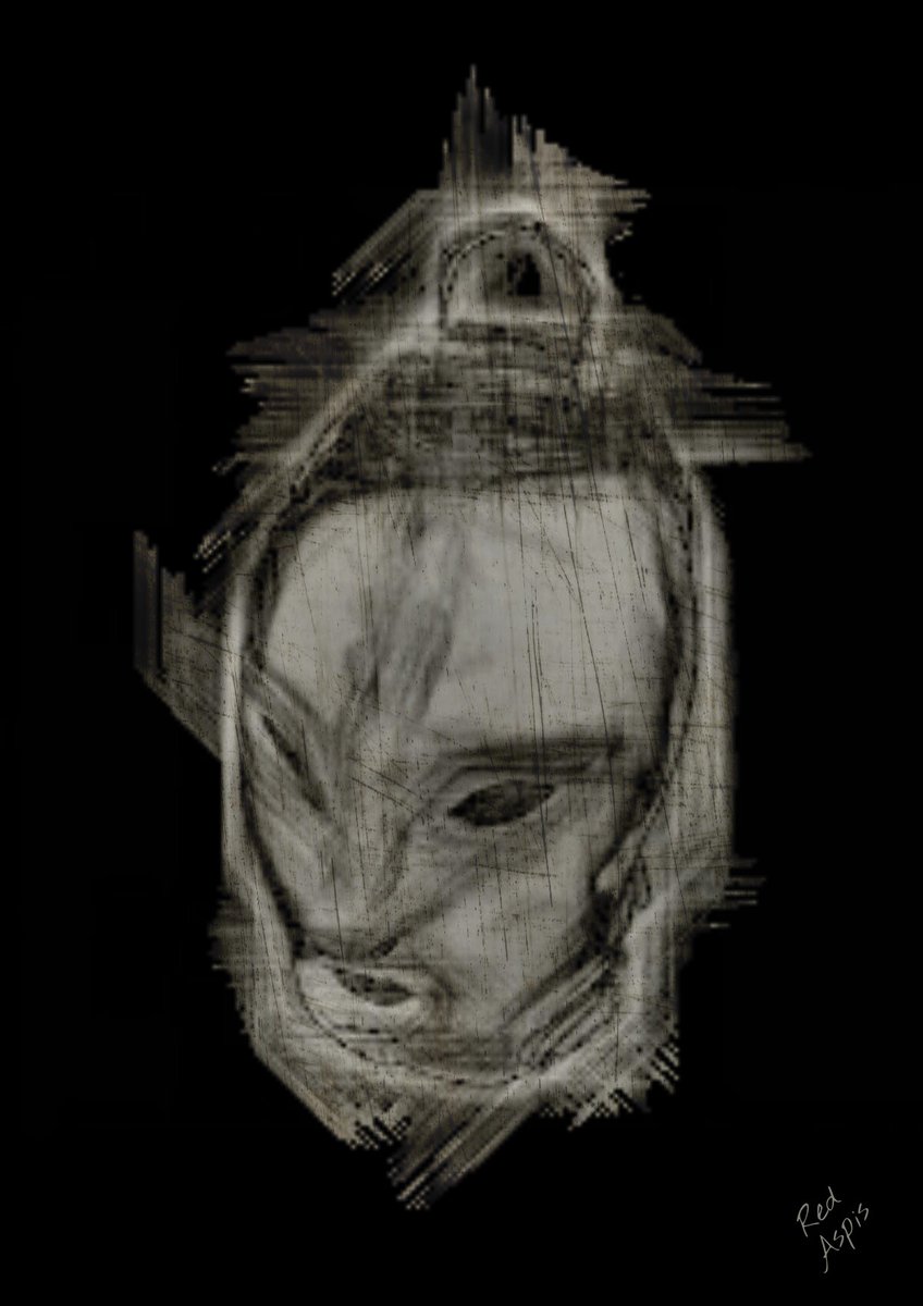 Follow me on fb: #RedAspis Instagram : #red_aspis_art  #nonbinary #genderfluid #transgender #androginous #bdsmlifestyle #mask  #sadomaso #pencil #paper #drawing