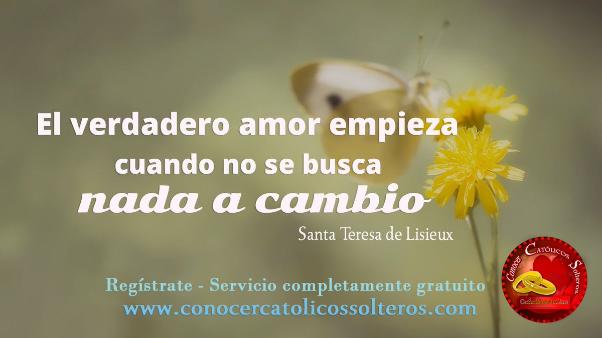 CatolicSolteros's tweet photo. #ConocerCatolicosSolteros Con fines serios y matrimoniales. Regístrate para encontrar al amor de tu vida. https://t.co/peMjDyTtT8 Servicio completamente gratuito. 
¡Compártelo con tus amigos y conocidos! https://t.co/wi5jyAn0v0