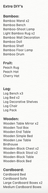 MLSowerby's tweet photo. Got loads of DIY's to trade, 1 DIY for 1 Item. I'll accept NMT's or anything on my Wish List on my page. DM me if you're interested.
#ACNH #acnhtrading #AnimalCrossingNewHorizons #ACNHdodocode #dodocode #acnhdiys https://t.co/ued1MkSVSG