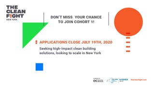 NYSERDA's tweet photo. Are you a growth-stage company focusing on innovation in electrification, energy efficiency, intelligent buildings, envelope solutions or next-gen materials? Apply to the #CleanFight accelerator by 7/19. Bring your solutions to advance NY clean buildings: https://t.co/QlP2BFScKH. https://t.co/4WGviwnzpD