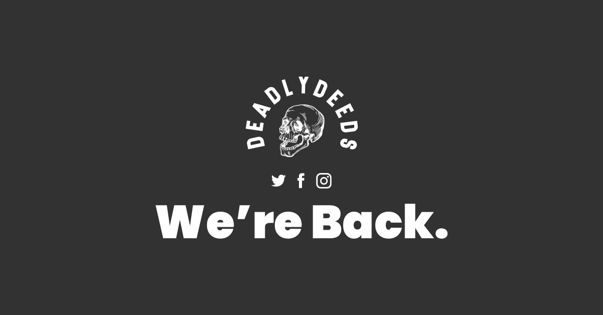 deadlydeedscc's tweet photo. Deadly Deeds is BACK!

Come and check out our new tees, snapbacks &amp; beanies!

Summer Sale NOW ON

https://t.co/dDjsso6B3y

#staydeadly https://t.co/0L3W3nyy7U