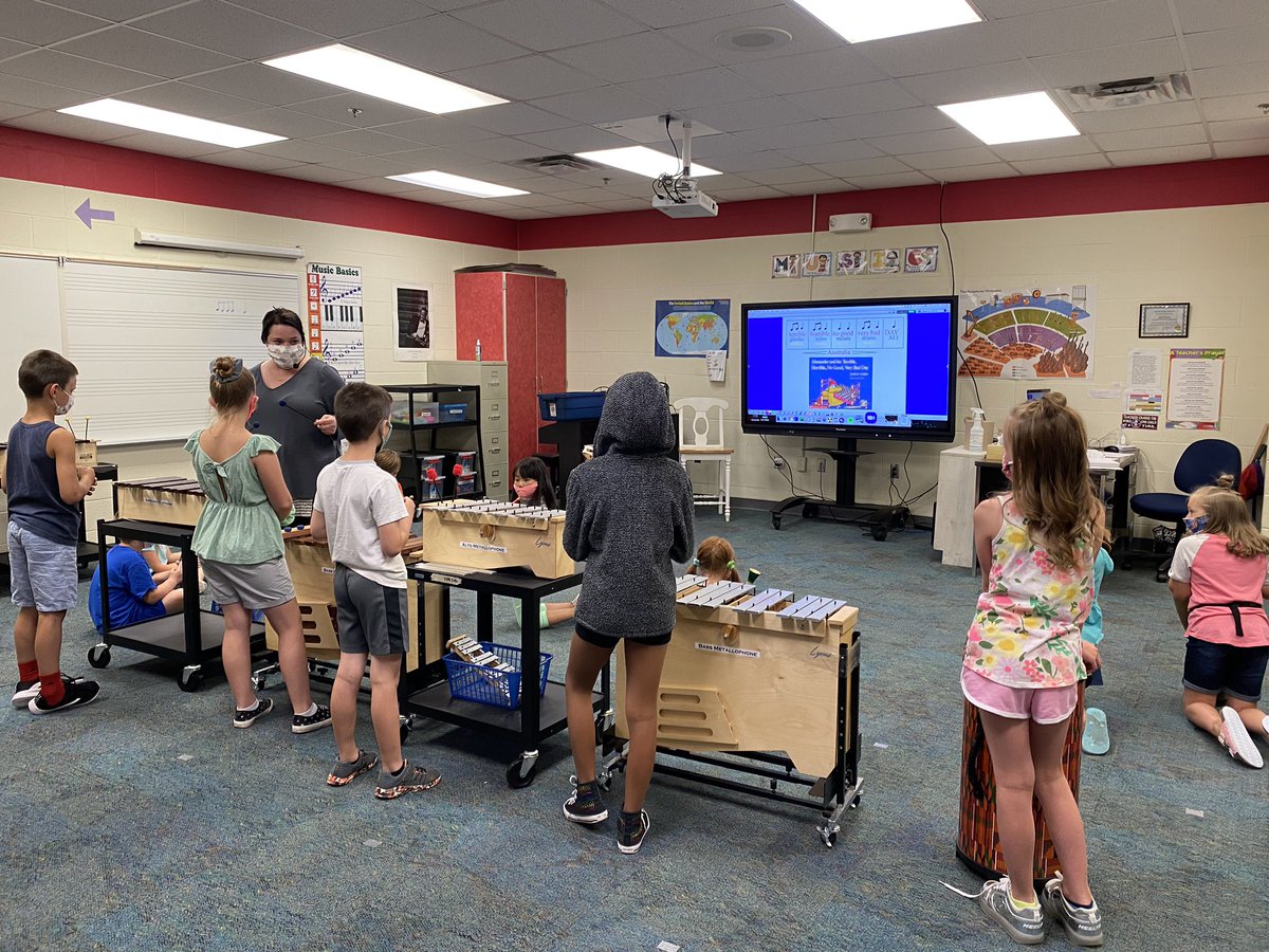 Mrs. Bayless’s class is making beautiful music on percussion instruments in conjunction with literacy. #SPSOAR2020 #GVSOAR2020 <a href="/point_stony/">Stony point</a> <a href="/bar_sni/">Sni-A-Bar Elementary</a>