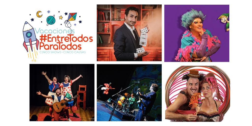[SORTEO] ¡Las vacaciones de julio las hacemos entre todos!
#EntreTodosParaTodos Una movida solidaria para colaborar y divertirse en familia con cinco imperdibles shows online. 

Participá por entradas con un like o un RT en este tuit. 

Anunciaremos ganadores este viernes
