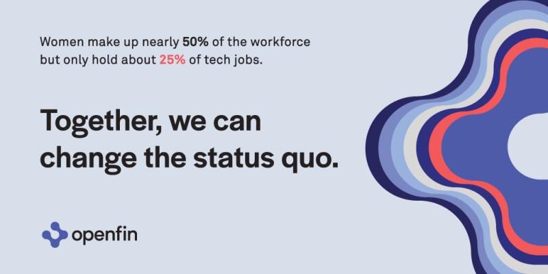 fintechmeetch's tweet photo. .@openfintech is a proud supporter of #womenintech and encourage more women into #tech jobs. It is imperative our industry incorporates #diversity and #inclusion in the tech field to strengthen the skills we need https://t.co/x8IQPJ3LBX