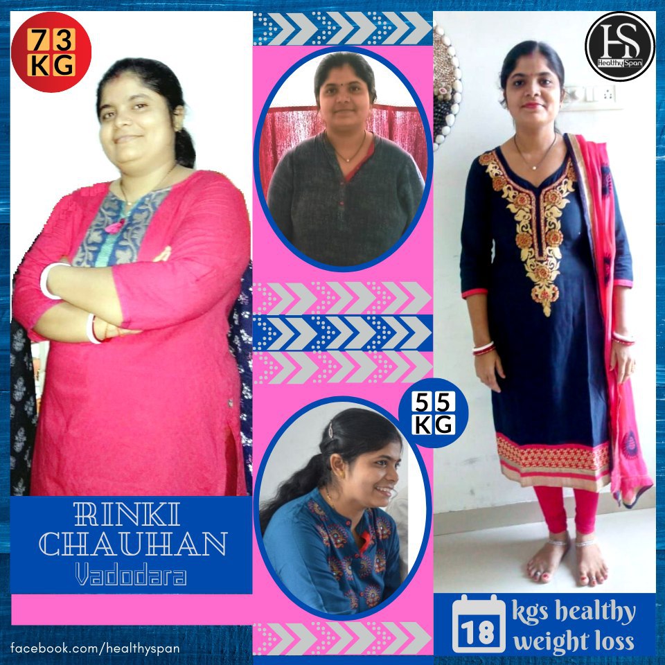HealthySpanReal's tweet photo. Rinki Chauhan’s 18kgs #HealthyWeightLoss story is incredible – from 73 kgs body weight, all the way down to 55 kgs has amounted to #CompleteTransformation of her health.
Begin your #HealthyWeightLoss journey by clicking this link: https://t.co/5EDW1rODoI

https://t.co/zJ5luNOsCQ https://t.co/QihxiSNRKg