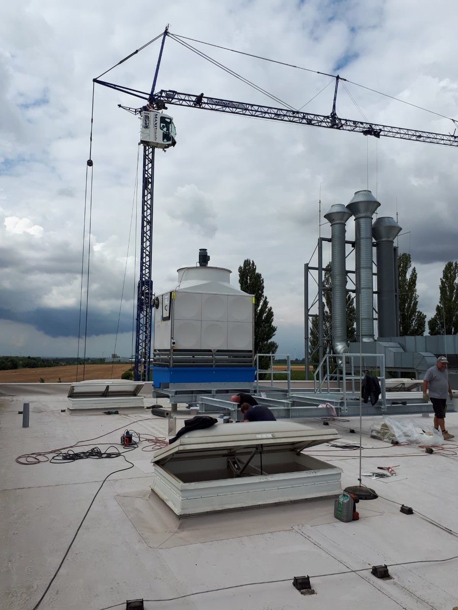 EeftinkRensing's tweet photo. Mooie klus geklaard in Duitsland door de monteurs van Eeftink Rensing Staalbouw en ook nog aandacht om de CO2 terug helpen te dringen 👍 https://t.co/aGd1MWXwyk