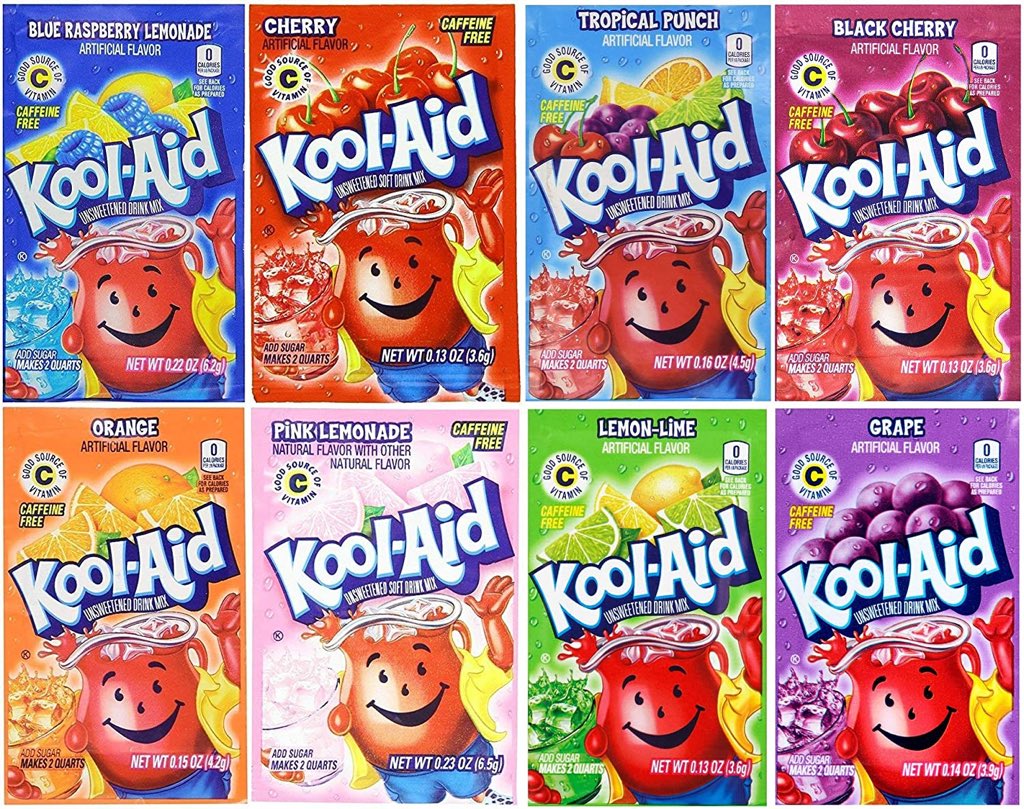 Abby Roberts as different Kool-Aid packets a thread
