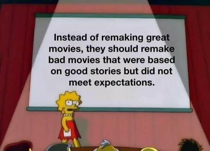 CineSolFilm's tweet photo. Which “bad” movie should be remade into a “good” movie? https://t.co/ZSvXAOXl4y