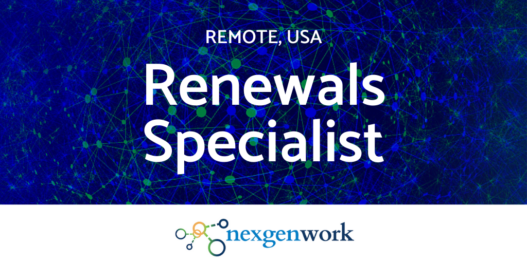 nexgenwork's tweet photo. Remote Renewals Specialist job opportunity. Cloud, VDI, RDS or EUC sales experience preferred.  Be well and stay healthy! #jobopportunity https://t.co/ToOcbohN8N