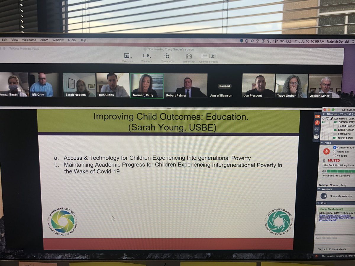 JonSPierpont's tweet photo. The work on #Intergenerationalpoverty only intensifies with the pandemic. The commission’s work is even more important as we navigate the challenges in education, employment, mental health and health. We had a good virtual meeting today with commission and committee members. https://t.co/2JG7FPVKW6