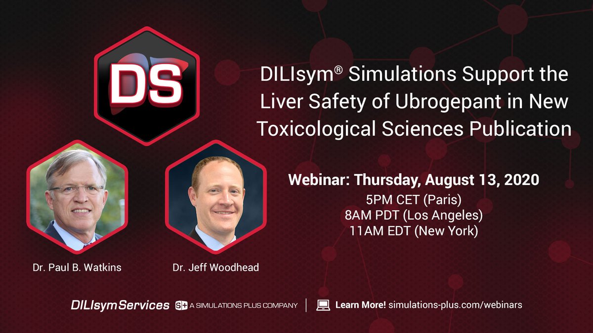 SimulationsPlus's tweet photo. Gain insight into the latest #DILIsym collaboration with Allergan in this upcoming webinar: https://t.co/FK4jjfwD6v https://t.co/Xp3qb1t1zs