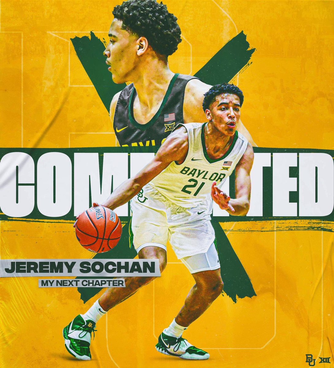 JeremySochan's tweet photo. I would like to announce that I’ll be committing to Baylor university! #sicem https://t.co/GmX213z9sY