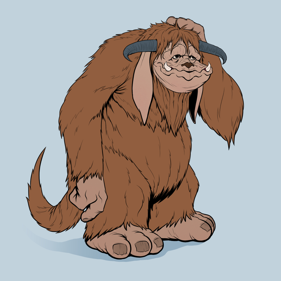 IanSummersart's tweet photo. Ludo fanart and process pics! The Labyrinth was a childhood favourite of mine. #Ludo #fanart https://t.co/BjtNQZYazC