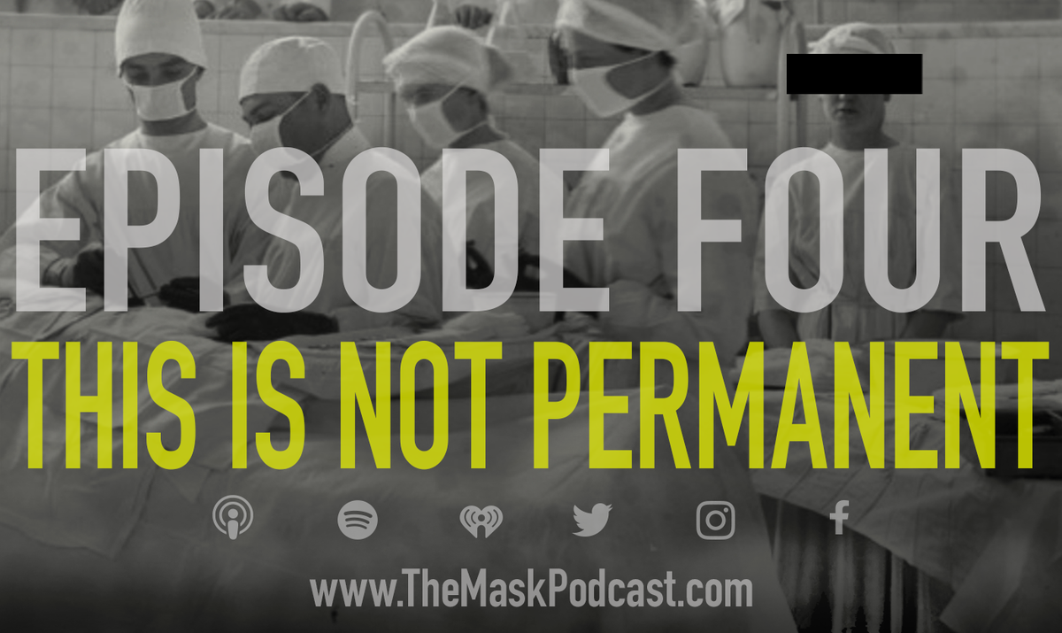 Ep 4 "THIS IS NOT PERMANENT" now available! Dr. B, who works in a hospital in LA, speaks to us 1st in April as #Covid19 was just hitting CA &amp; again in late May as the 1st wave was winding down. TheMaskPodcast.com 
#UnsungHeros #InThisTogether #WearAMaskSaveALife #COVID__19