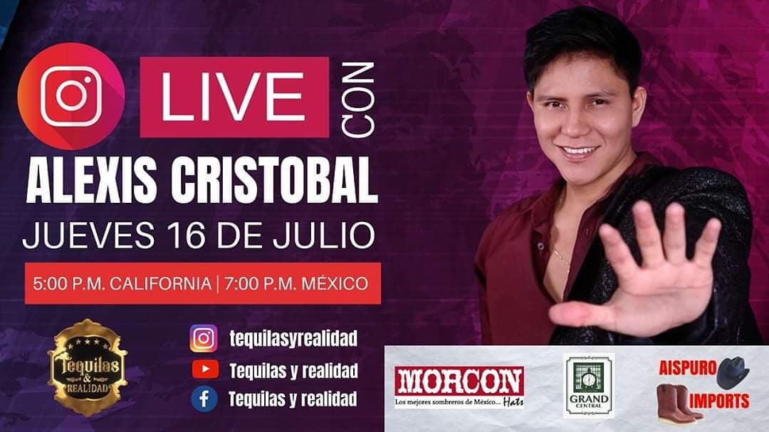 MapachitosDeAC's tweet photo. No se pueden perder hoy la entrevista que tendremos con este gran talento @alexismusicmx por Instagram live 📲
7:00PM HORA MX -5:00PM HORA CALIFORNIA 

@tequilasyrealidad @philips_rodriguezz @morconhats @grandcentralfsn @aispuro_imports https://t.co/75N4Emn3Iu