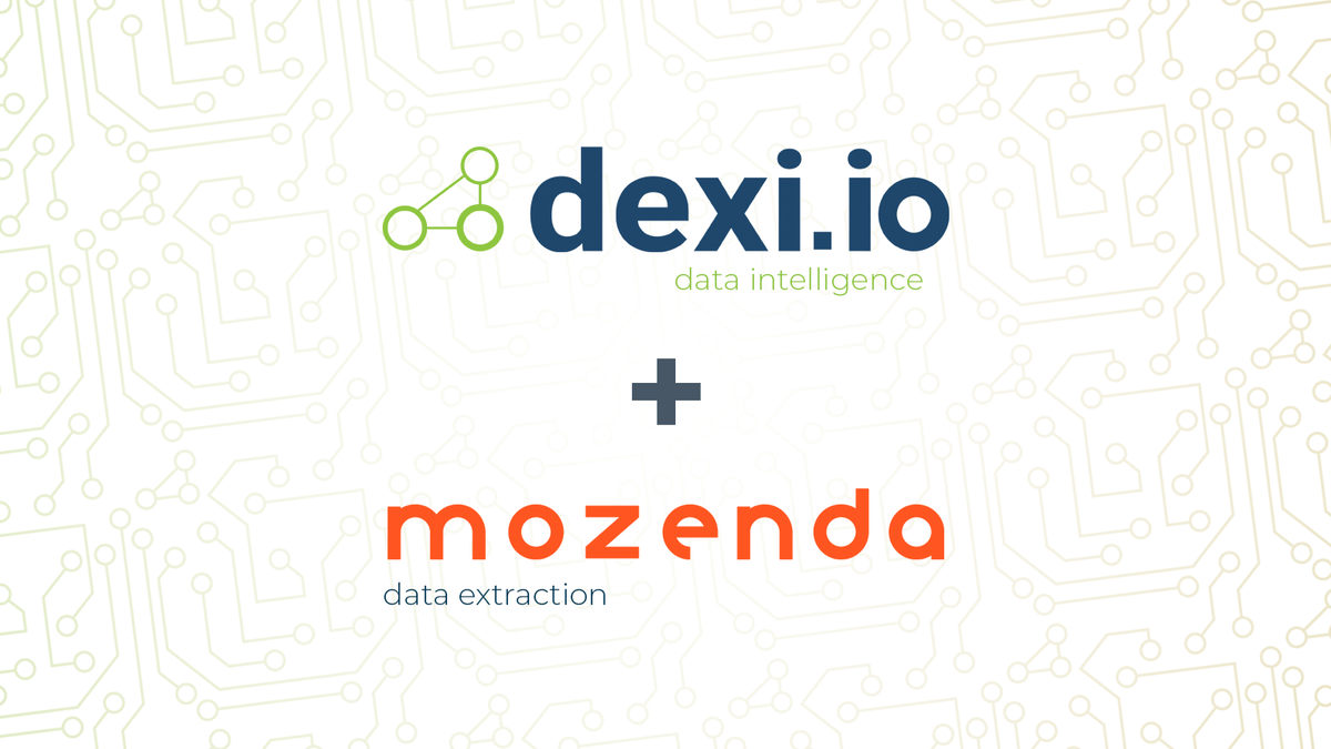 dexi_io's tweet photo. We're thrilled to make official our merger with premier web data extraction provider @mozenda!

Big things to come! 🙌

#siliconslopes #bianalytics #automation #bigdata #mergersandacquisitions https://t.co/T33PRLrVFY