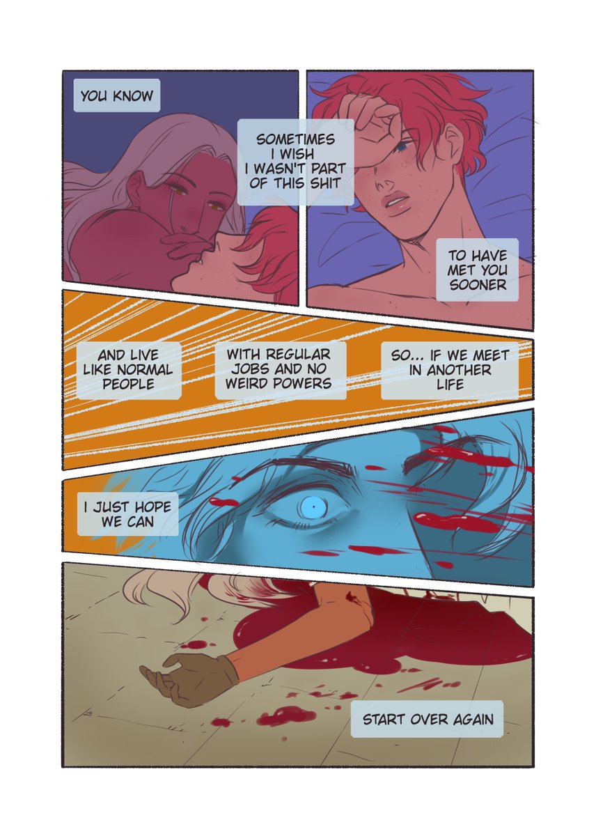 Estrelloso_'s tweet photo. ⚠️ TW // BLOOD

#SquaTiziweek day 5: Angst
This is the laziest thing I've done for this week and it's still a comic,, https://t.co/4wP0CWBJuL