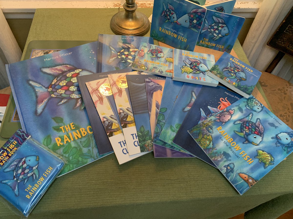 readfreely's tweet photo. Thank you @NorthSouthBooks for the #sljdod20 prize! Students at #PanamaCSD will love these beautiful Rainbow Fish books! https://t.co/GeVz1iwaV2