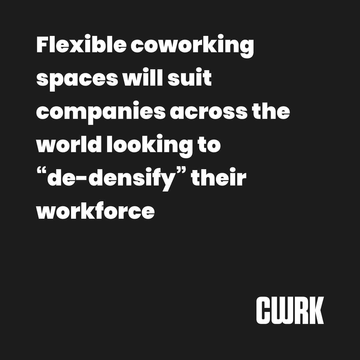 weareCWRK's tweet photo. Consolidating your workforce under one roof is unwise during the pandemic. Prevent widespread infection; distribute your employees across various coworking spaces. 

https://t.co/Xso5VIHPWI

#wearecwrk #coworking #cowork #COVID_19 #workspace #Ipswich #Suffolk https://t.co/gTByQeHccN
