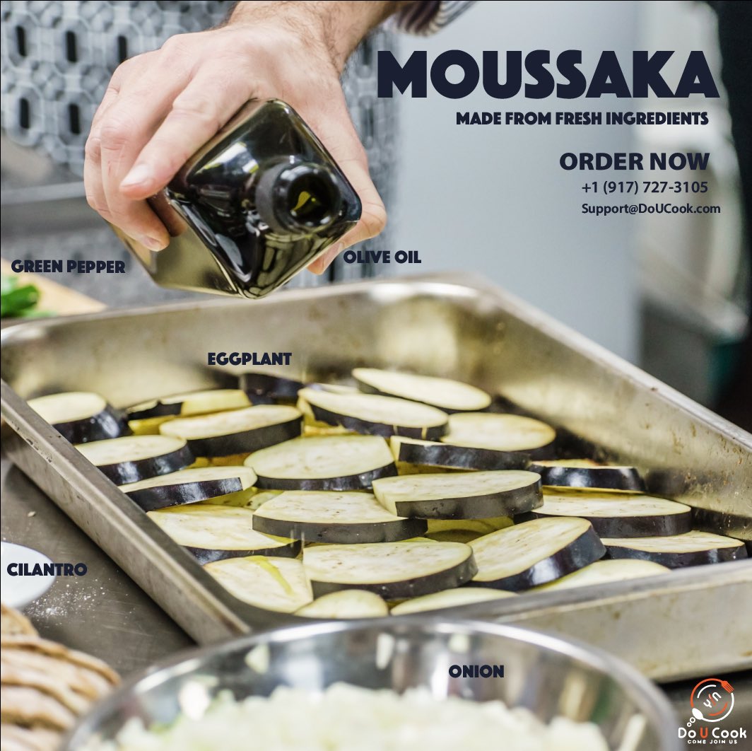 DoUCook_'s tweet photo. ORDER NOW— Moussaka made from #fresh ingredients. You won’t want to miss out on Chef N.S.’s Authentic Taste of Egypt event this Saturday, July 18th! #Moussaka #NJ #njfood #centraljersey #centraljerseyfood #Egyptian #njeats #eatnj #foodie #njhealth #njfamilies #homemade #DoUCook https://t.co/MzoCczr0Qr