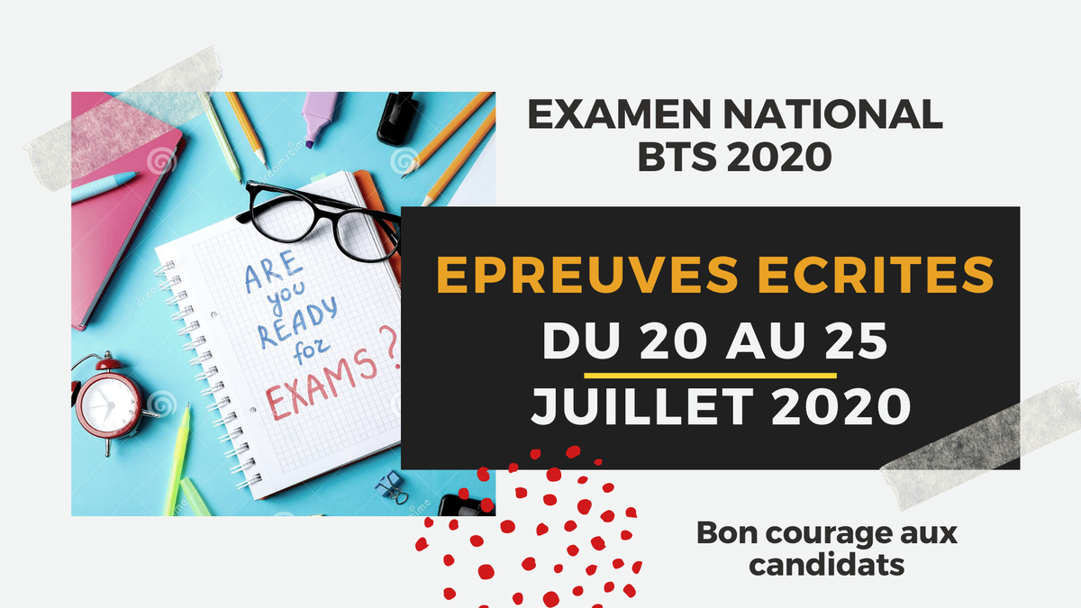 iucdouala's tweet photo. #EXAMEN #NATIONAL #BTS 2020

#EPREUVES #ECRITES : Du 20 au 25 
juillet 2020.

Bon courage aux candidats https://t.co/O2YTRxg0bn