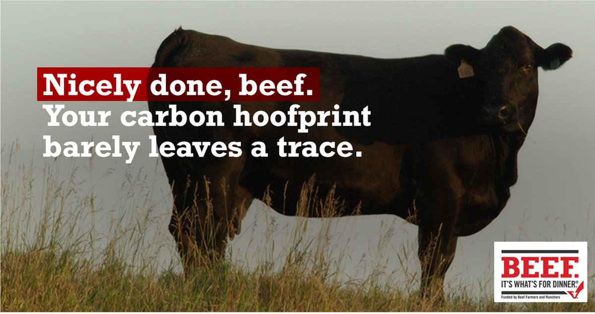 Don't be fooled by gimmicks and tunes... Only 3.7 percent of U.S. GHG emissions come directly from beef cattle. Learn more at <a href="/Beef/">Beef. It's What's For Dinner.</a>     beefitswhatsfordinner.com/newsroom/us-be…