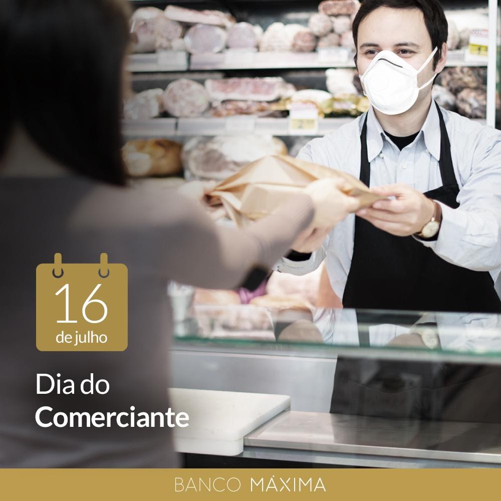 É dia de comemorar, valorizar e reconhecer cada comerciante! Mas lembre-se: mesmo com a retomada gradual do comércio, precisamos evitar as aglomerações, manter uma distância segura das outras pessoas e, claro, usar a máscara.  #DiaDoComerciante