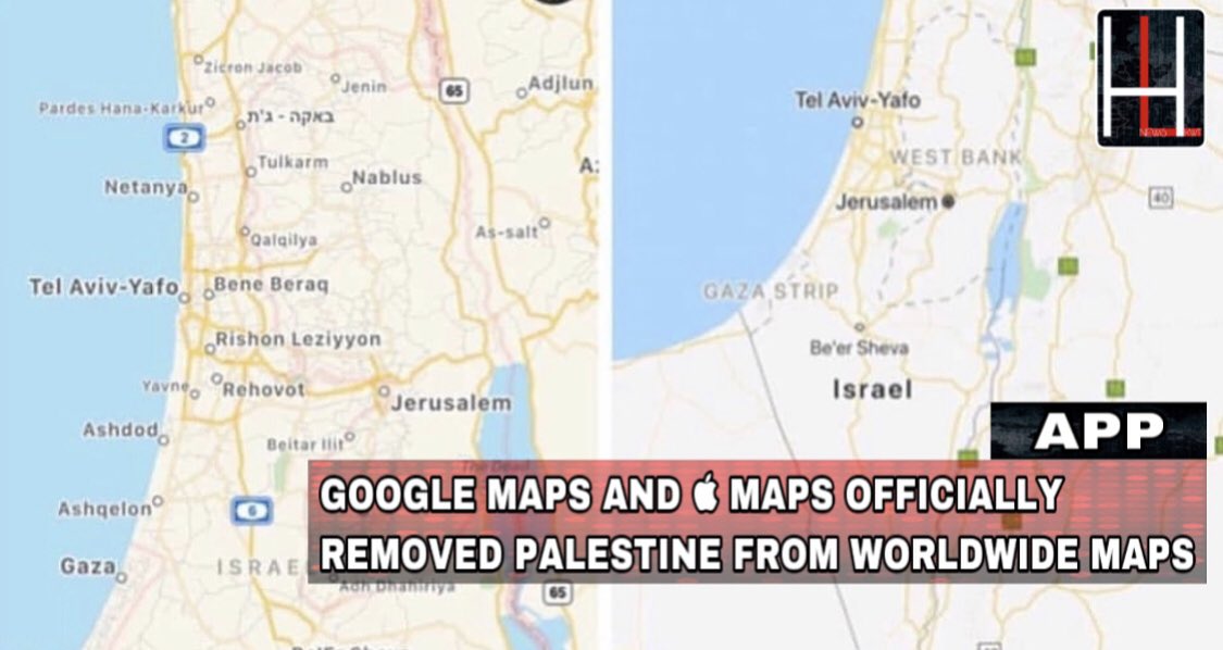 HeadlineKwt's tweet photo. #worldwide #news #googleapple #palestine #maps #staysafe #headlinekwt https://t.co/2KIVipTFye