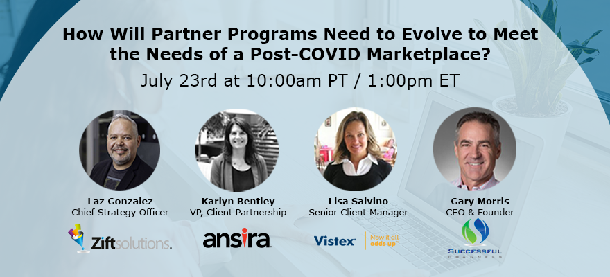 Join us on July 23! Discussing the evolution of partner programs in a post-COVID marketplace, tune in for this Channel Focus Community webinar with our VP of Client Partnership, Karlyn Bentley on the expert panel. Register here: bit.ly/2OJoNbD