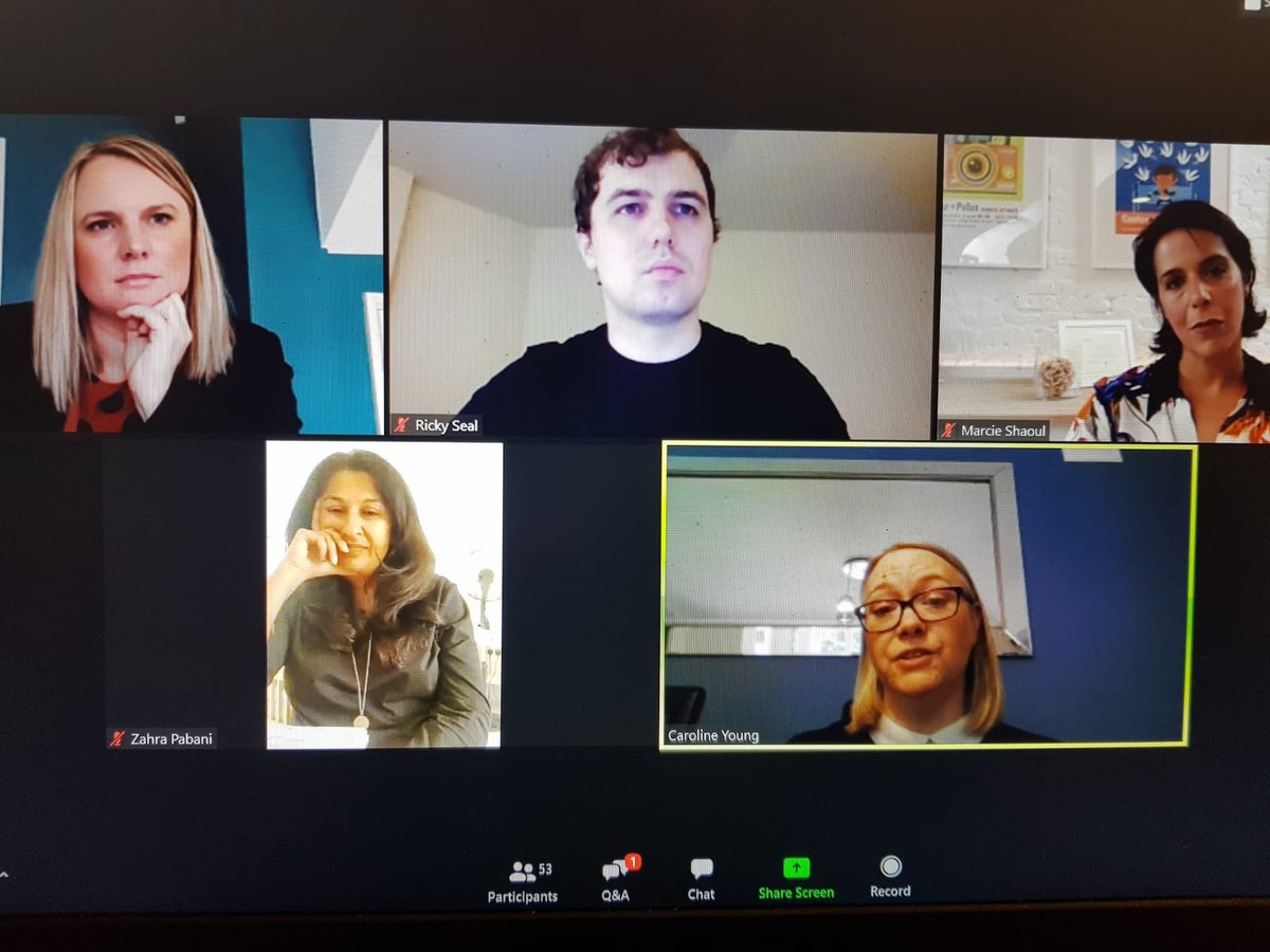 YResWestMids's tweet photo. A huge thank you to our inspiring panel @pabani_zahra @marcie_speaks @Lucy__Johnston @RickySeal @CarolineYoung74 &amp; Victoria Potts for sharing their career stories and tips! Some really valuable pointers to take away. We’d love to hear your feedback! https://t.co/y53oW5xbwH