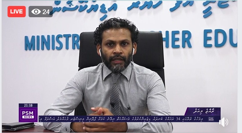 AmedNasir's tweet image. On @psmnewsmv  providing info on youth skill development programn
#WYSD2020
#resilientyouth #skill #TVET @UNEVOC @MVPolytechnic
