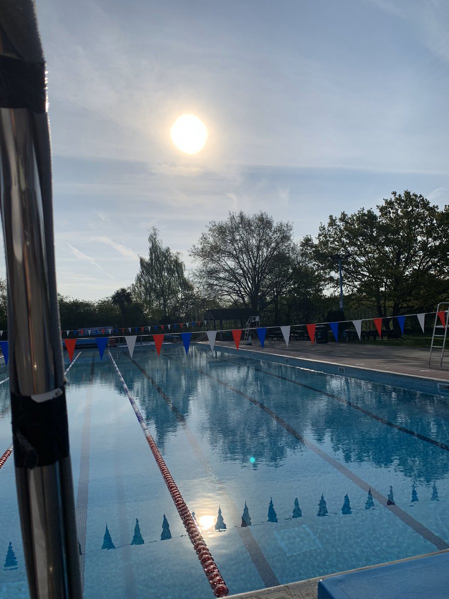 We’re back! Go to the website for all the information on how download the app to book hamptonpool.co.uk Tomorrow is lane swimming only