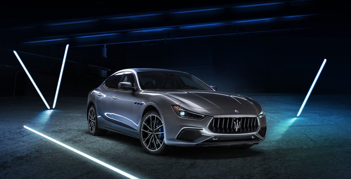 CARandDRIVER's tweet photo. The 2021 @Maserati_HQ Ghibli hybrid is the first of the electrified Maseratis: https://t.co/qEzgtReuth https://t.co/zOdFzeygyX